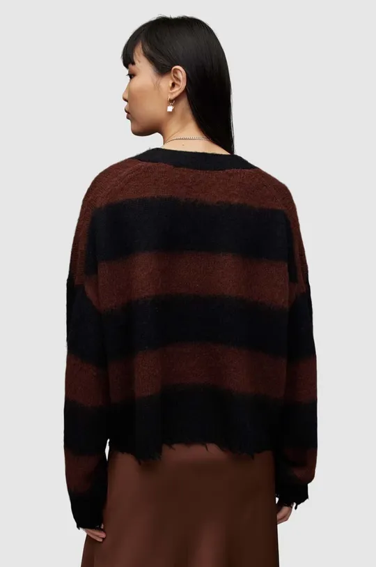 AllSaints sweter z domieszką wełny LOU CROP 40 % Akryl, 30 % Poliamid, 30 % Wełna