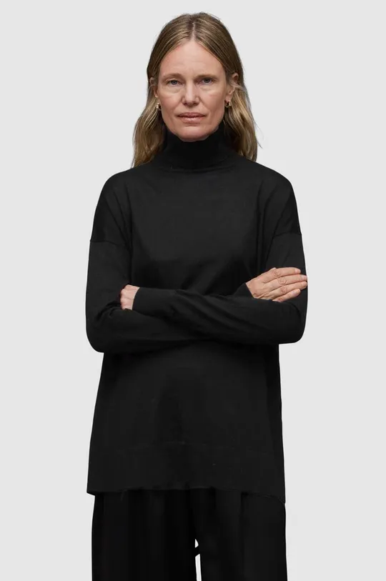 μαύρο Μάλλινο πουλόβερ AllSaints GALA MERINO Γυναικεία