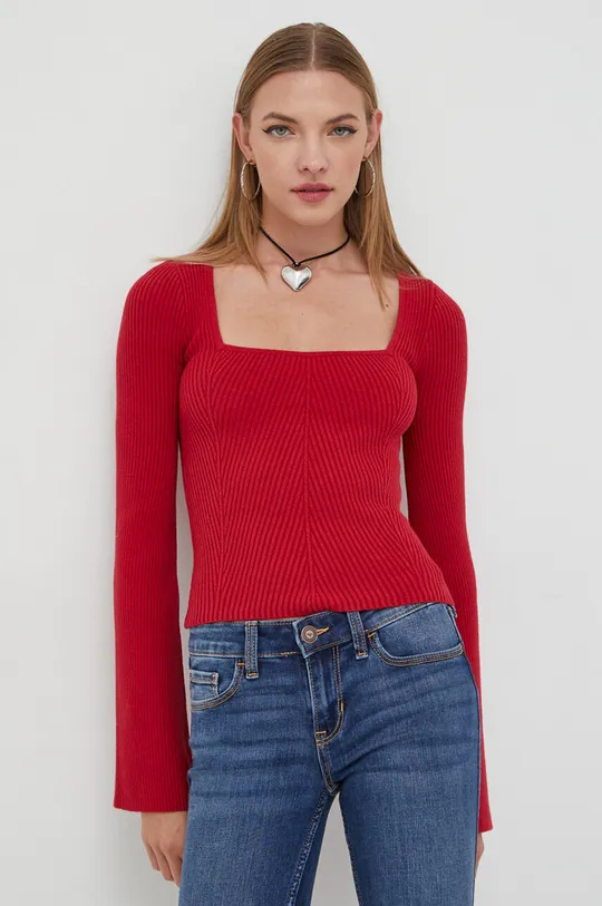 czerwony Hollister Co. sweter
