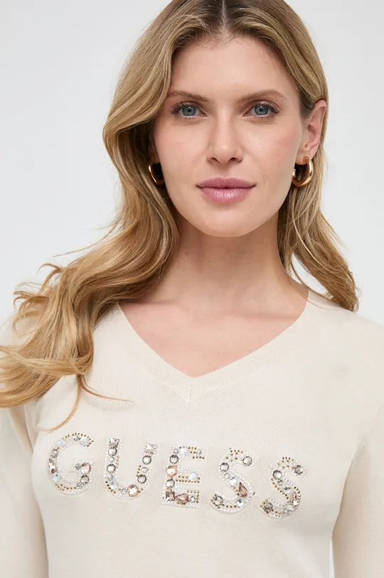 beżowy Guess sweter HAILEY Damski