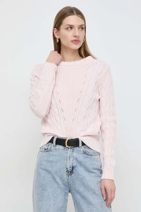 różowy Guess sweter ELLE