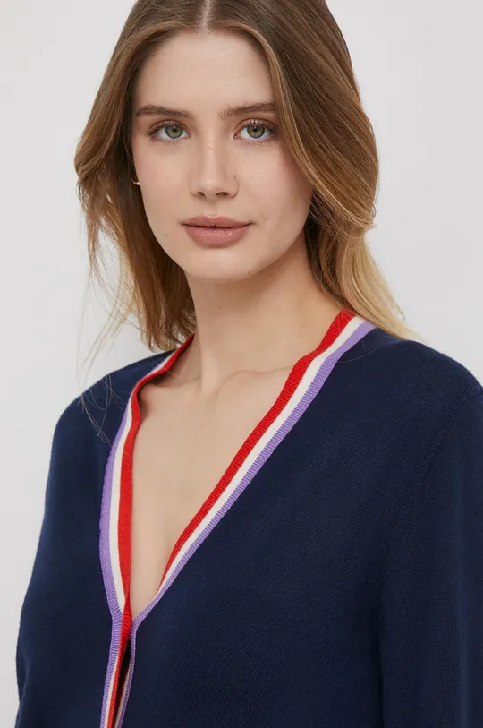 blu navy United Colors of Benetton cardigan in lana Donna