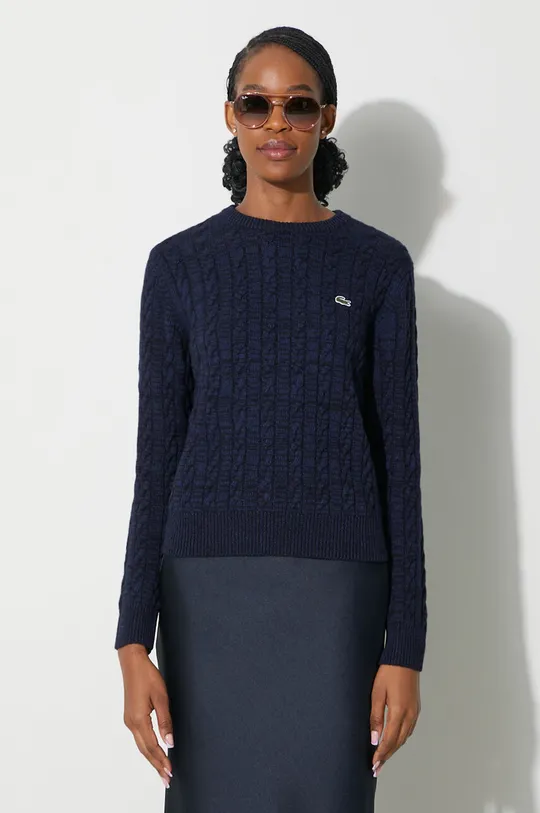 blu navy Lacoste maglione in lana