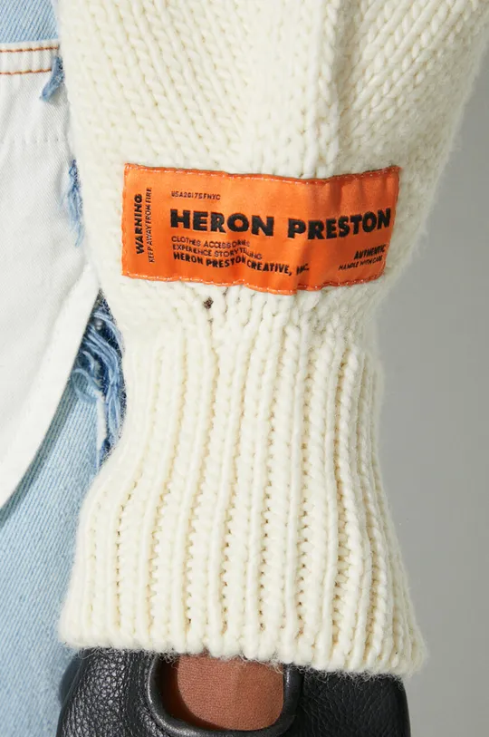 Heron Preston pulover de lână Crop Crewneck Back Cut Out