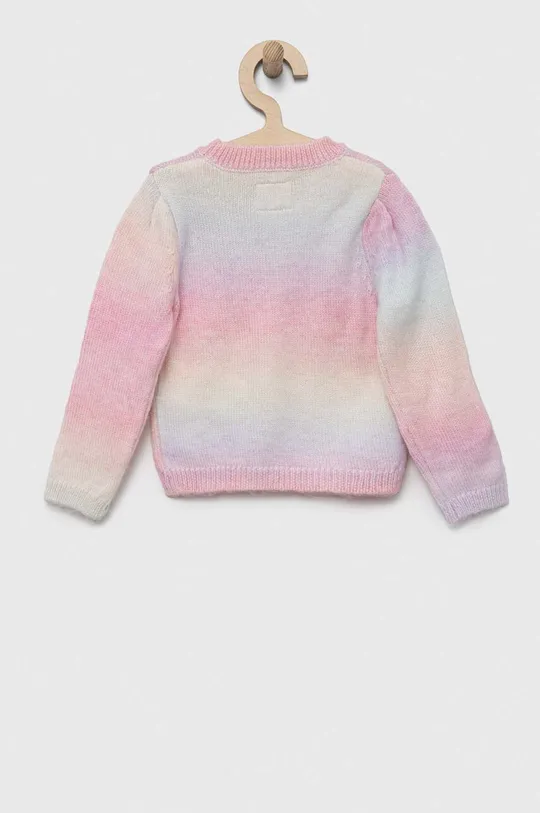 Otroški pulover s primesjo volne Guess roza