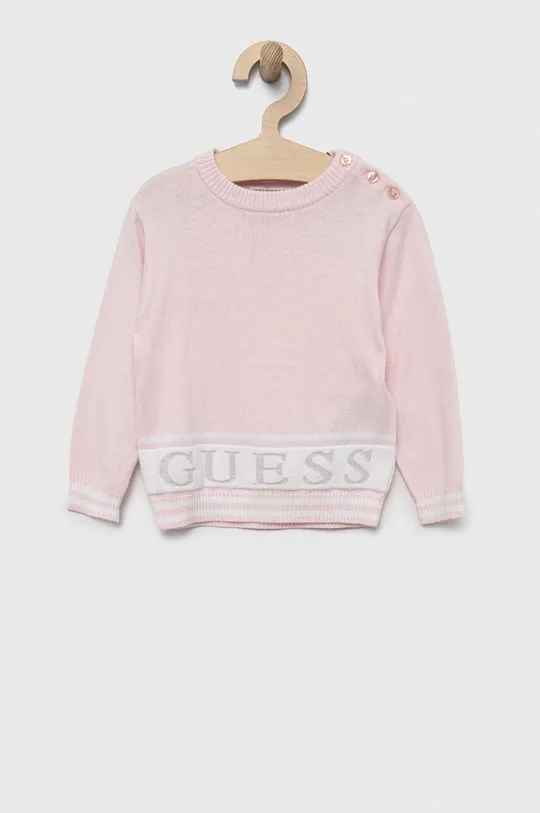 rózsaszín Guess gyerek pulóver Lány