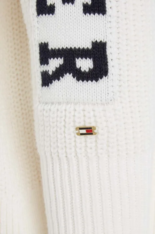 biały Tommy Hilfiger sweter bawełniany dziecięcy