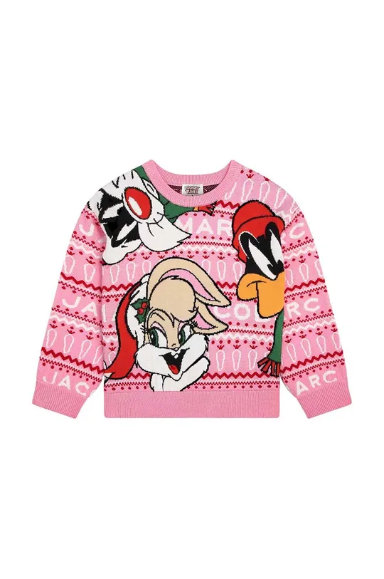różowy Marc Jacobs sweter dziecięcy Dziewczęcy