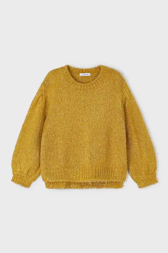 Παιδικό πουλόβερ από μείγμα μαλλιού Mayoral κίτρινο