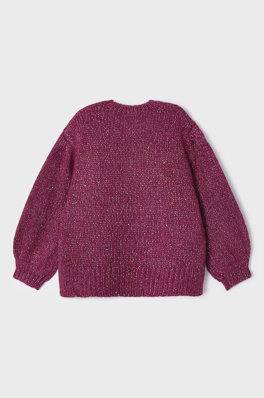 Mayoral sweter z domieszką wełny dziecięcy fioletowy
