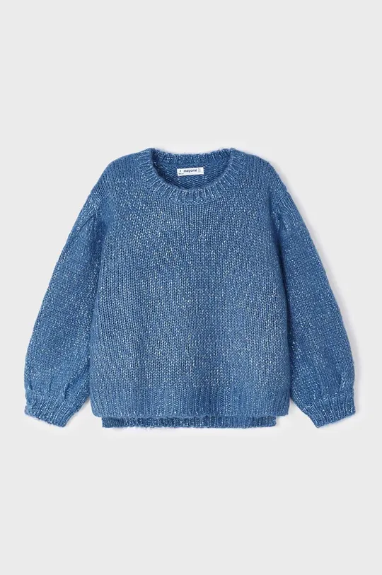 Дитячий светр з домішкою вовни Mayoral блакитний