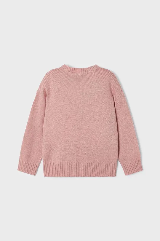 Παιδικό πουλόβερ από μείγμα μαλλιού Mayoral ροζ