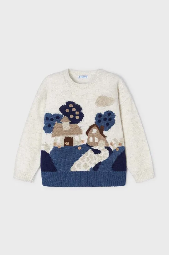 niebieski Mayoral sweter z domieszką wełny dziecięcy Dziewczęcy