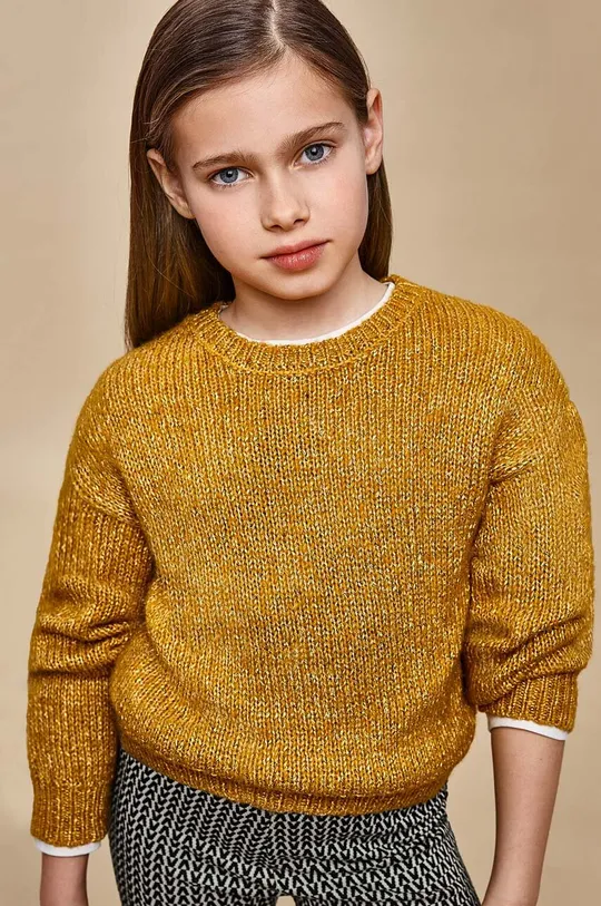 rumena Otroški pulover Mayoral Dekliški