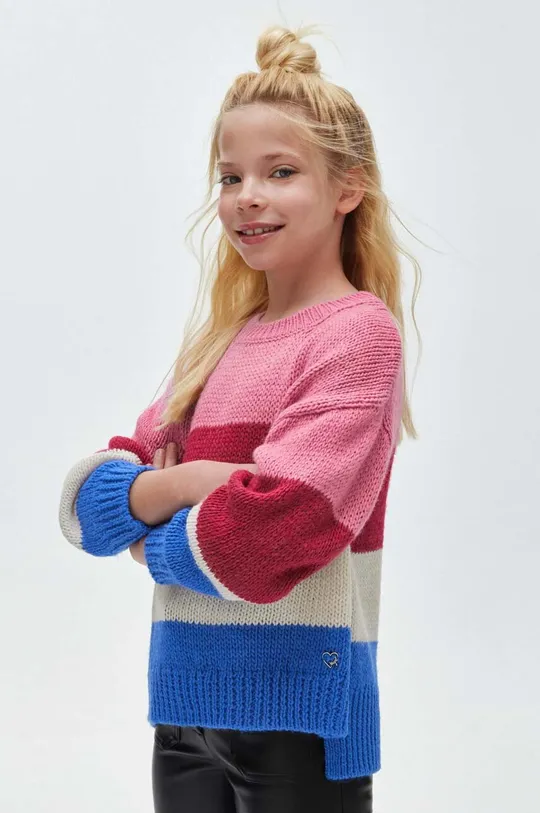 фиолетовой Детский свитер с примесью шерсти Mayoral Для девочек