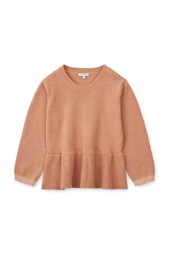 помаранчевий Бавовняний светр для немовлят Liewood Для дівчаток