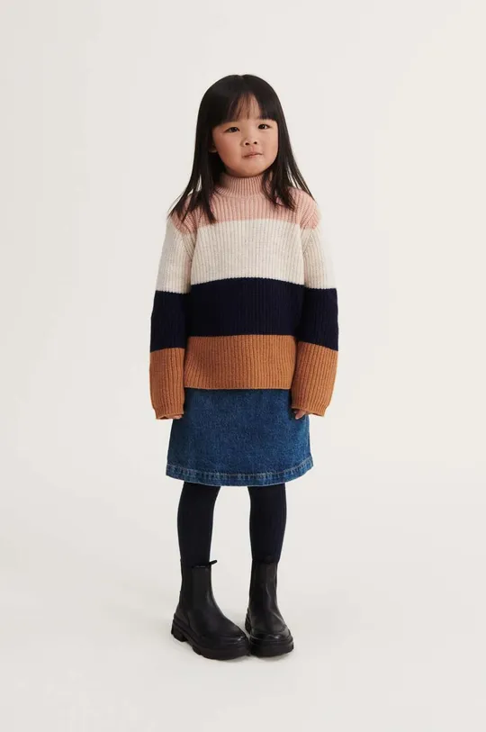 pomarańczowy Liewood sweter wełniany dziecięcy Dziewczęcy