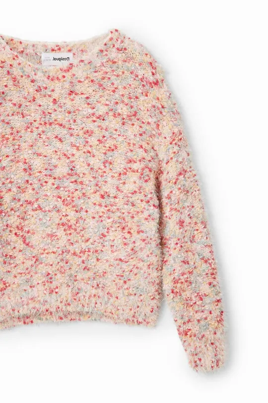 multicolor Desigual sweter z domieszką wełny dziecięcy