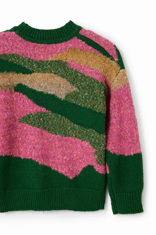 Dječji pulover s postotkom vune Desigual Za djevojčice