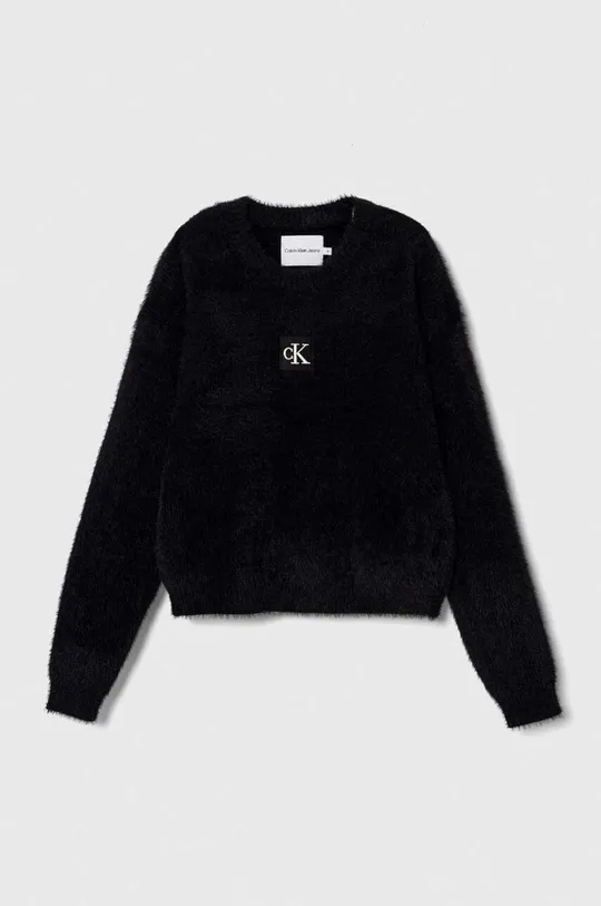 чорний Дитячий светр Calvin Klein Jeans Для дівчаток