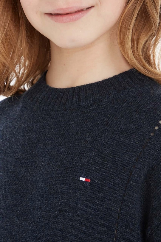 Tommy Hilfiger sweter wełniany dziecięcy Dziewczęcy