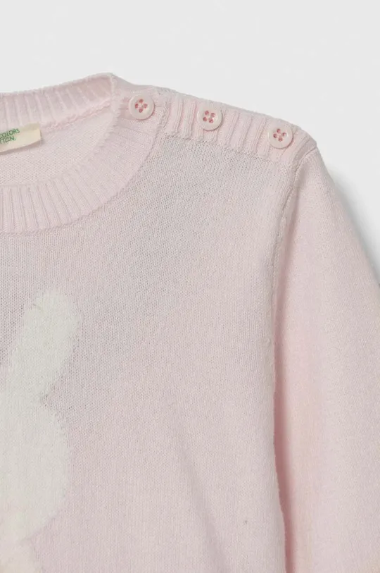 Pamučni pulover za bebe United Colors of Benetton  100% Pamuk