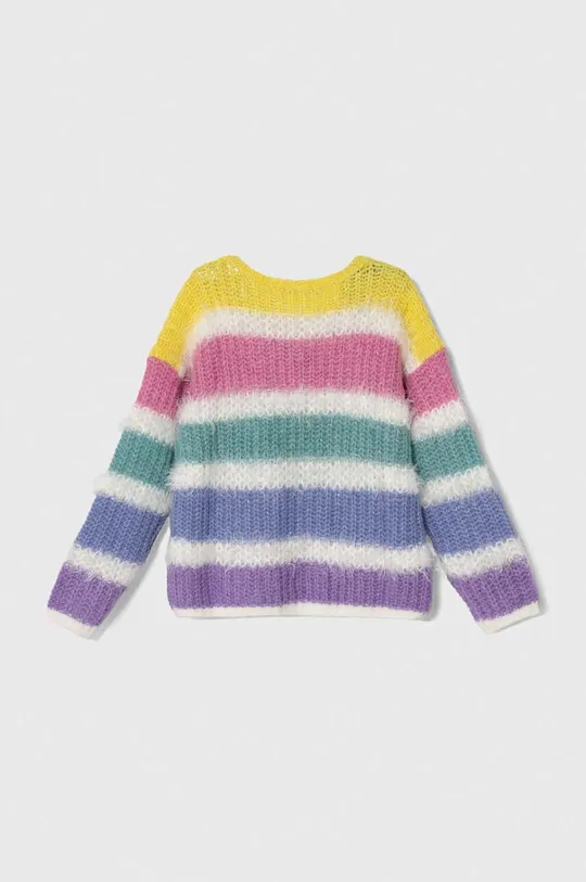 United Colors of Benetton gyerek gyapjúkeverékből készült pulóver többszínű