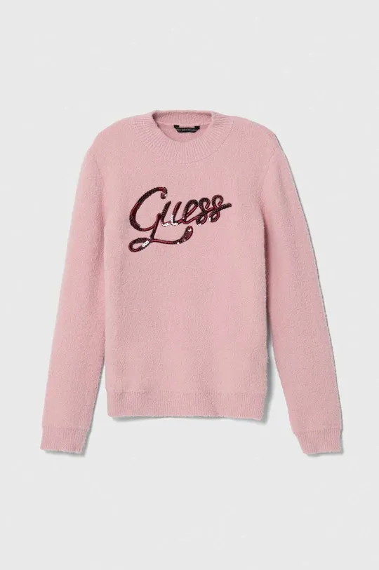 rózsaszín Guess gyerek pulóver Lány