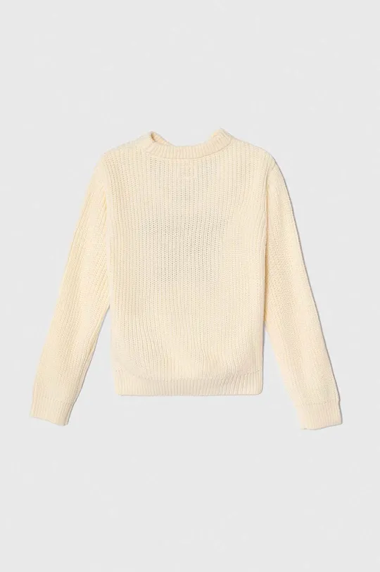 Detský sveter s prímesou vlny Guess béžová