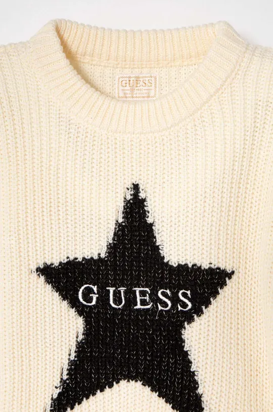 Detský sveter s prímesou vlny Guess 85 % Akryl, 15 % Vlna