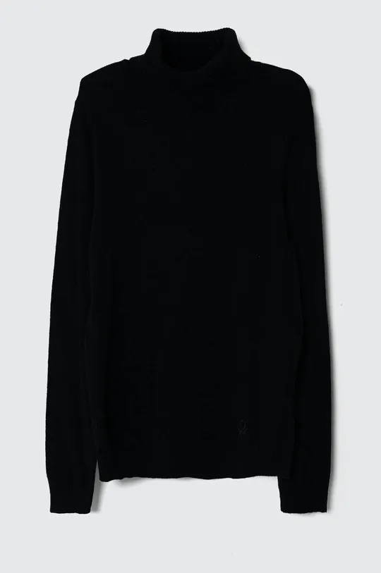 čierna Detský sveter s prímesou vlny United Colors of Benetton Dievčenský
