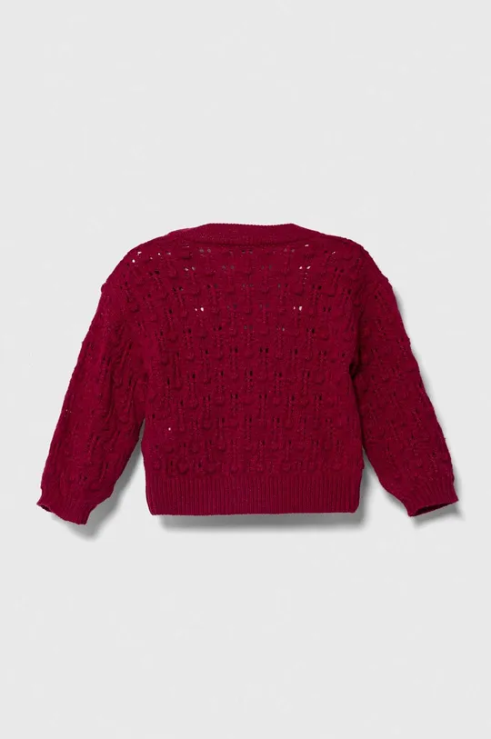 Otroški pulover s primesjo volne United Colors of Benetton vijolična