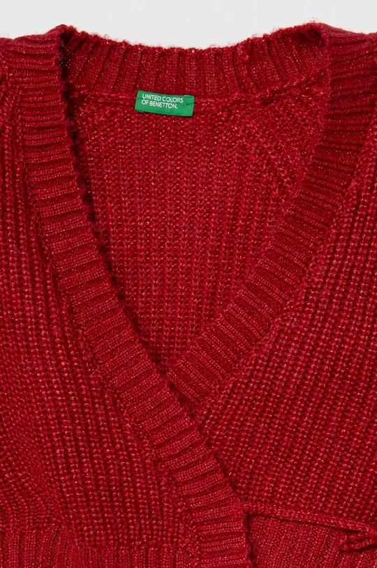 Detský sveter United Colors of Benetton 52 % Polyester, 28 % Akryl, 20 % Metalické vlákno