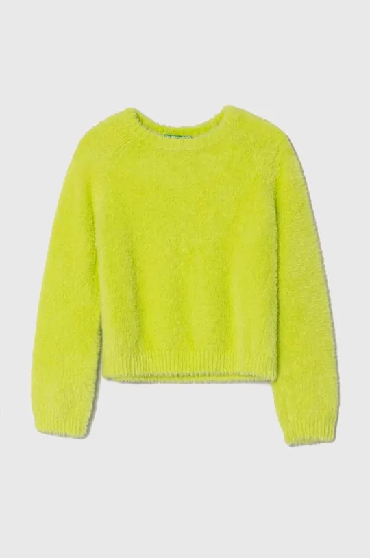 zielony United Colors of Benetton sweter dziecięcy Dziewczęcy