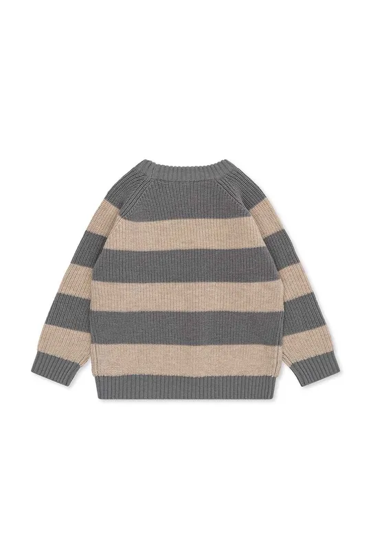 Детский шерстяной свитер Konges Sløjd серый