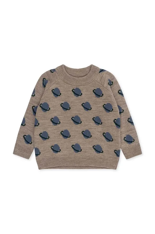 Konges Sløjd maglione in cotone bambini grigio