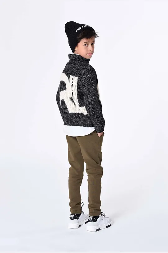 Παιδικό πουλόβερ από μείγμα μαλλιού Karl Lagerfeld Παιδικά