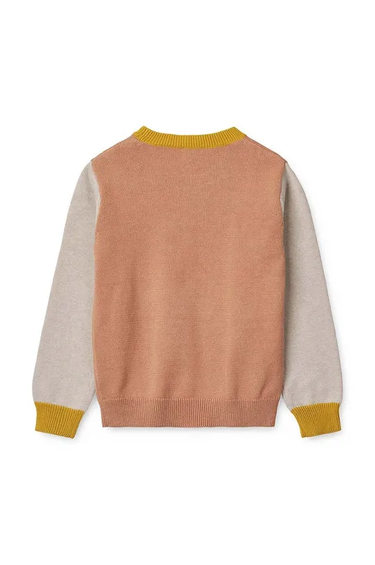 Дитячий бавовняний светр Liewood помаранчевий