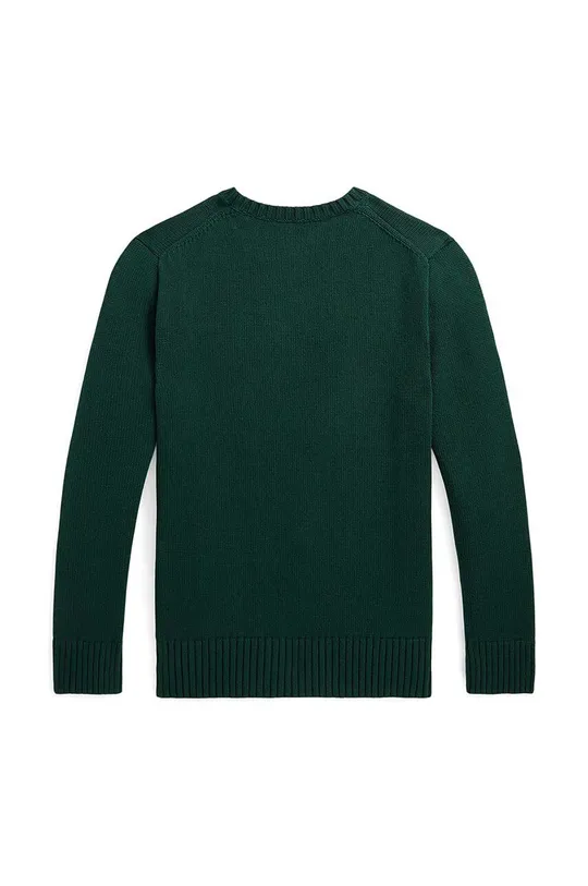 Dječji pamučni pulover Polo Ralph Lauren zelena