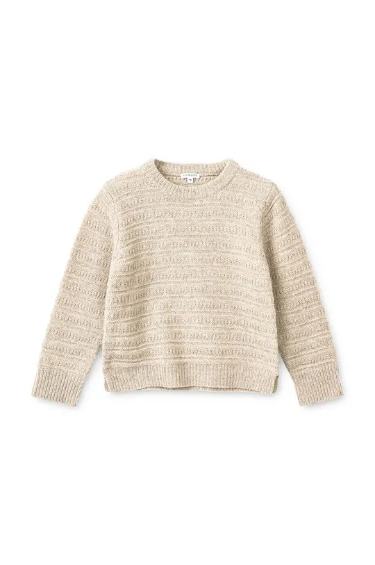 Detský sveter s prímesou vlny Liewood béžová