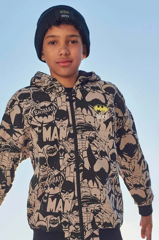 чёрный Детская хлопковая кофта Dkny x DC Comics