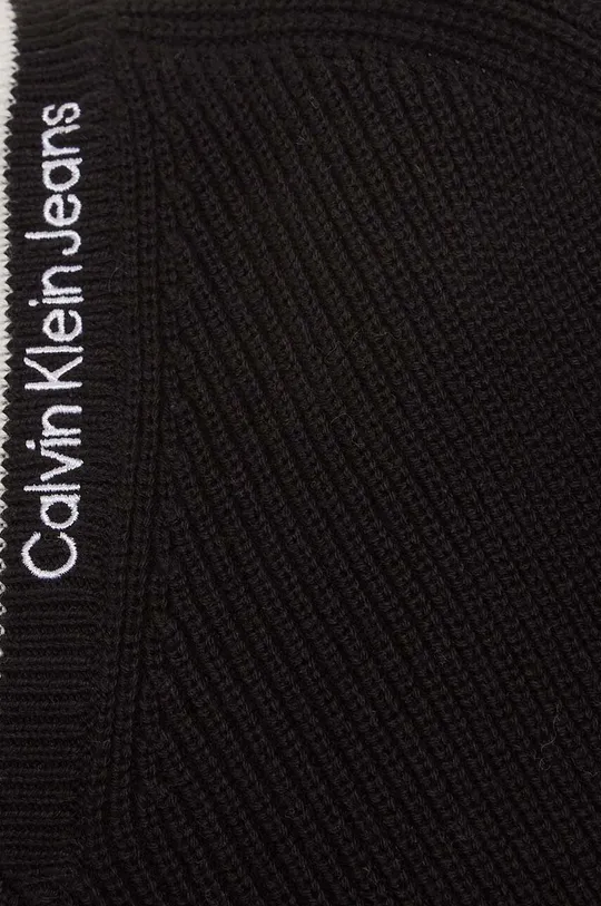 crna Dječji pamučni pulover Calvin Klein Jeans