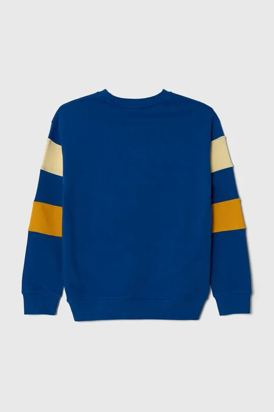 Otroški bombažen pulover United Colors of Benetton modra