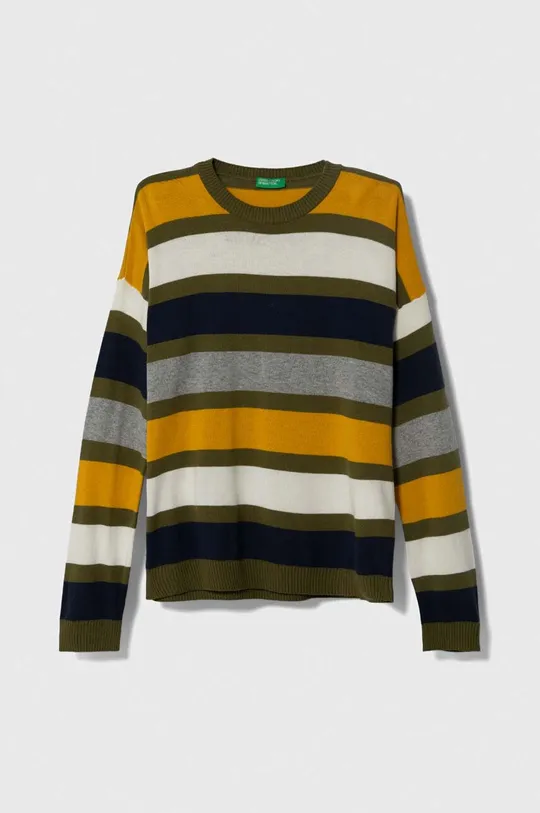 viacfarebná Detský sveter s prímesou vlny United Colors of Benetton Detský