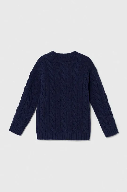 Детский шерстяной свитер United Colors of Benetton тёмно-синий