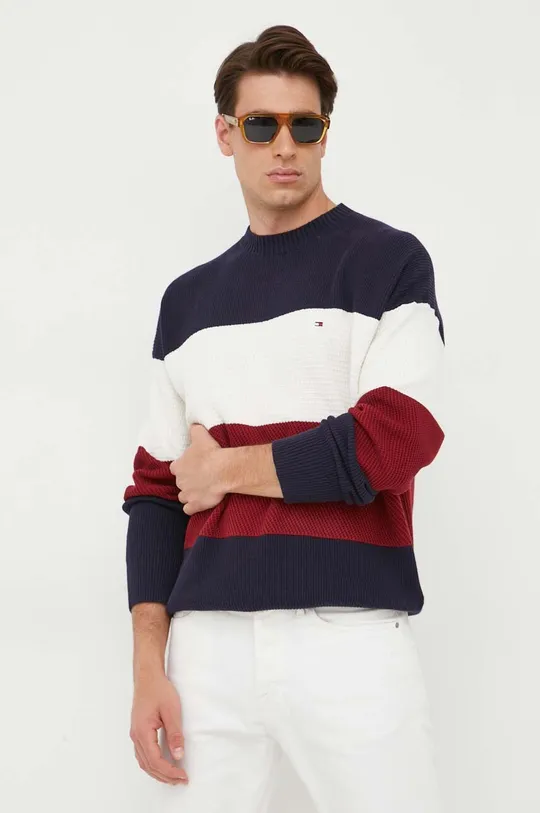 mornarsko plava Pamučni pulover Tommy Hilfiger Muški