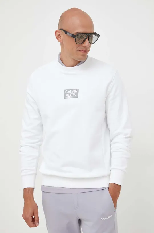 λευκό Βαμβακερή μπλούζα Calvin Klein