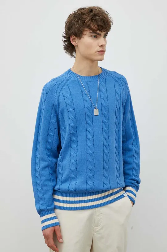 niebieski Les Deux sweter bawełniany