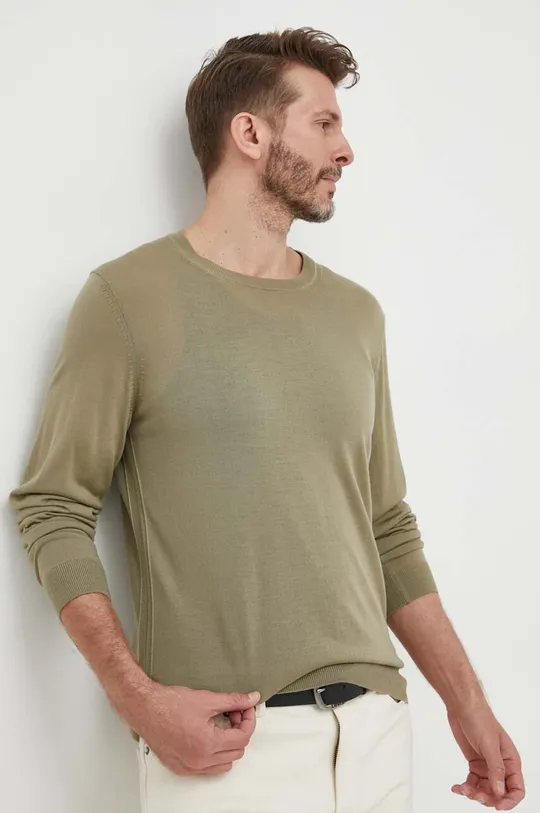verde BOSS maglione in lana Uomo
