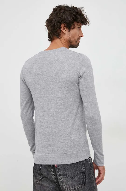 grigio Lindbergh maglione in lana